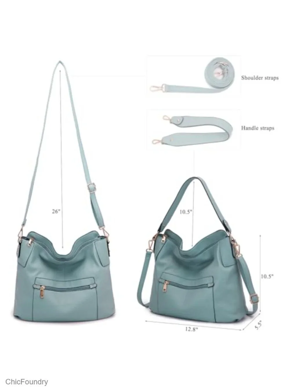 Large Crossbody Bags Ladies Shoulder Handbags Purse and Wallet Set Totes Hobo